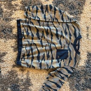 Adidas Navy and Beige Sweater